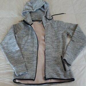 Gym + Coffee Jacket Zip Up Hoodie Womens Athletic Size Medium